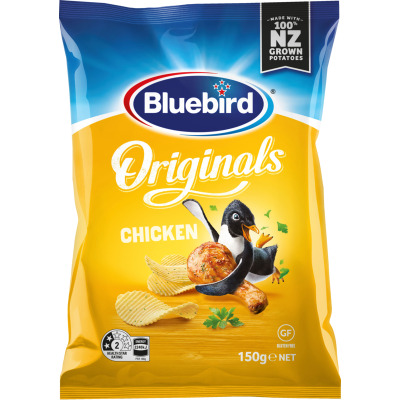 Bluebird Originals Chicken Potato Chips 150g
