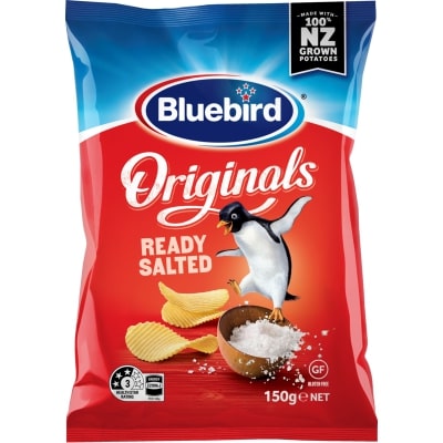Bluebird Originals Ready Salted Potato Chips 150g