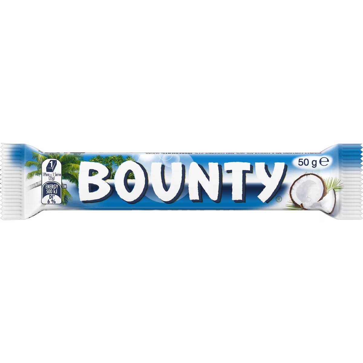 Bounty Milk Chocolate Coconut Bar 50g