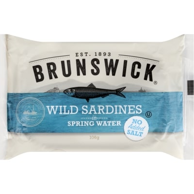 Brunswick Wild Sardines In Spring Water 106g