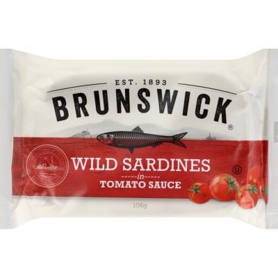 Brunswick Wild Sardines In Tomato Sauce 106g