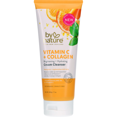 By Nature Vitamin C + Collagen Cream Cleanser 200g