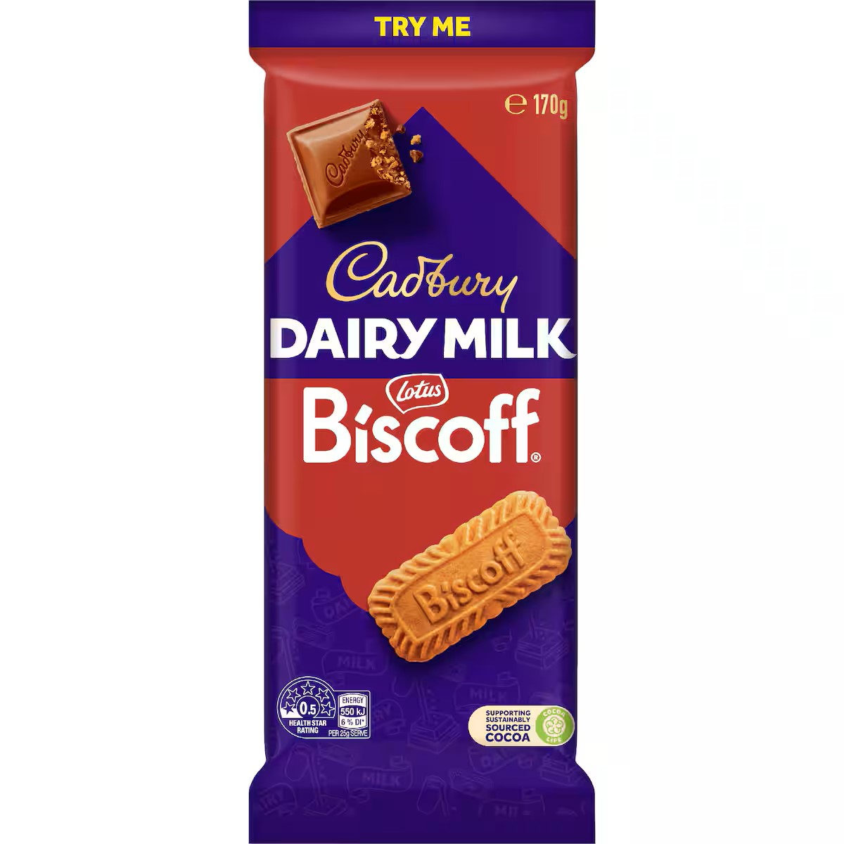 Chocolate Block Cadbury Biscoff 170g