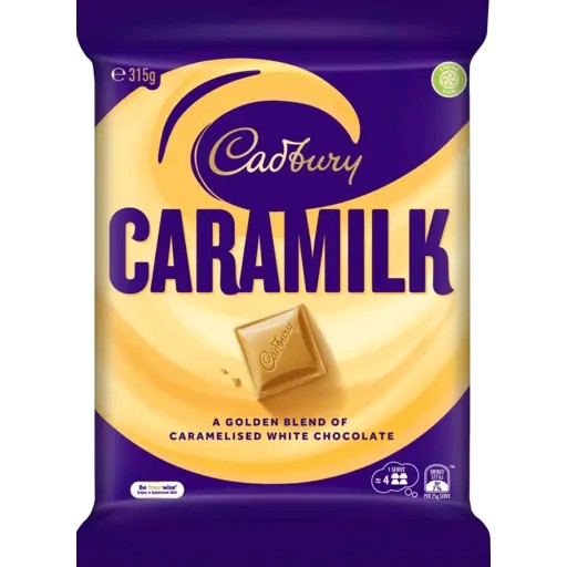 Chocolate Block Cadbury Caramilk 315g