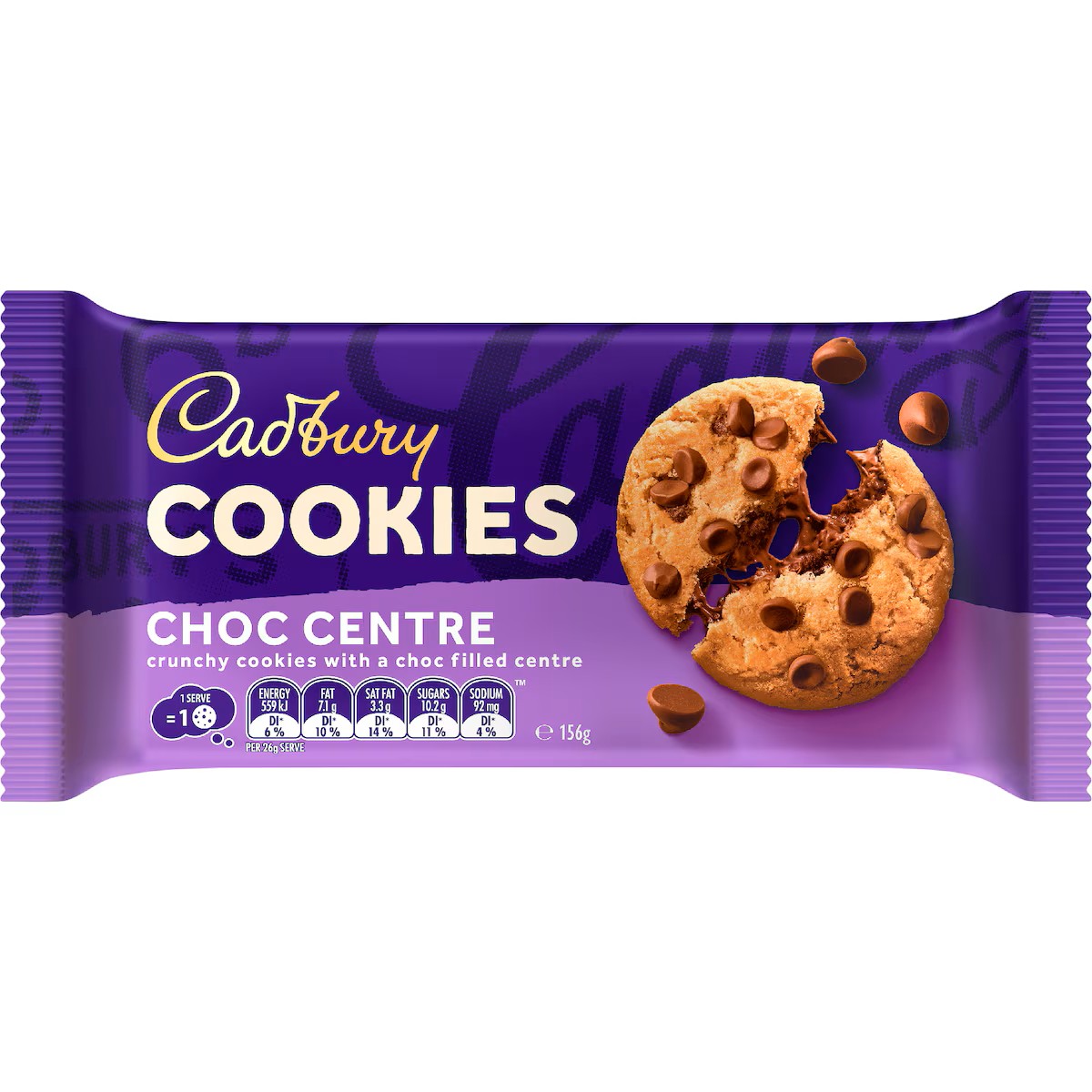 Cadbury Choc Centre Cookies 156g