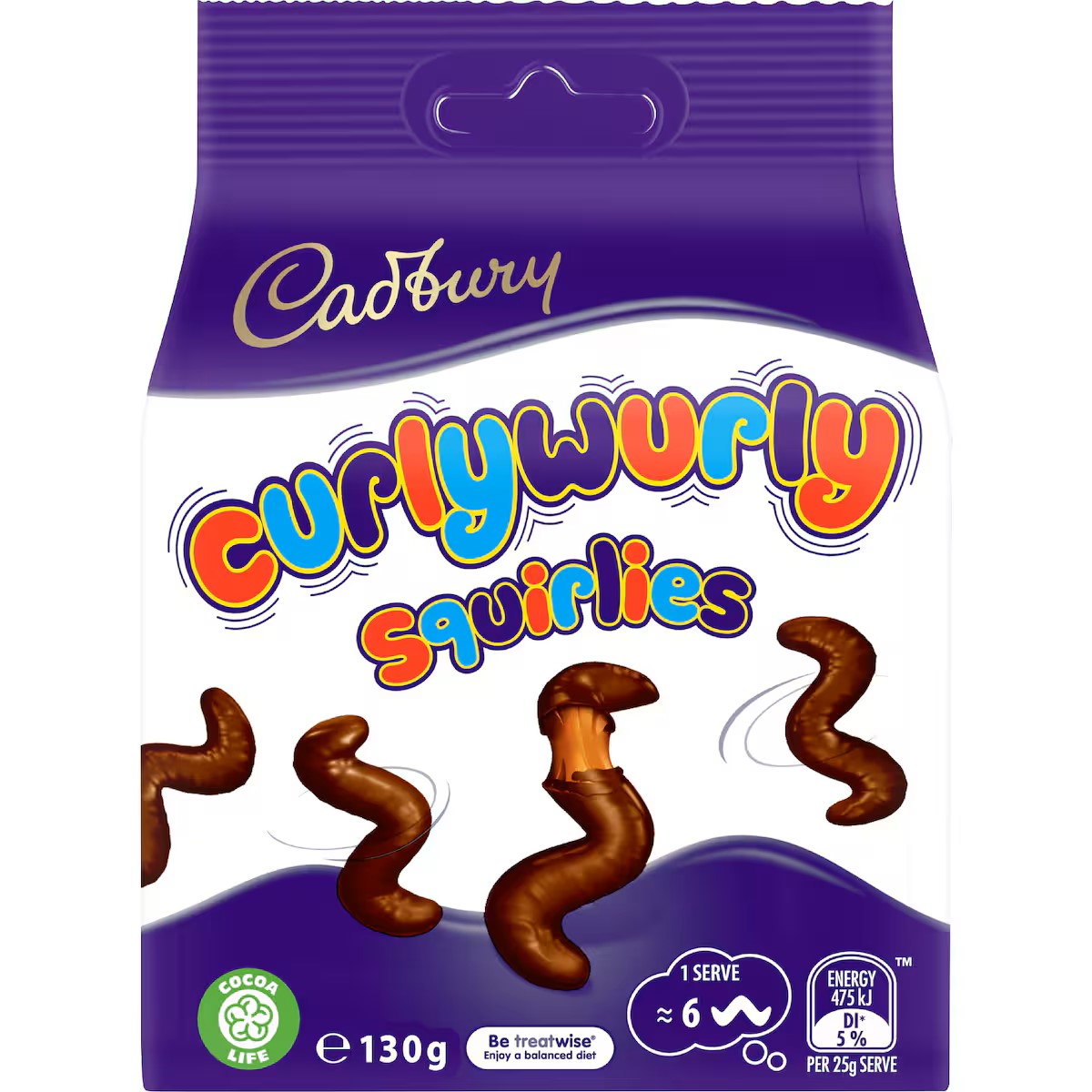 Cadbury Curly Wurly Squirlies 130g