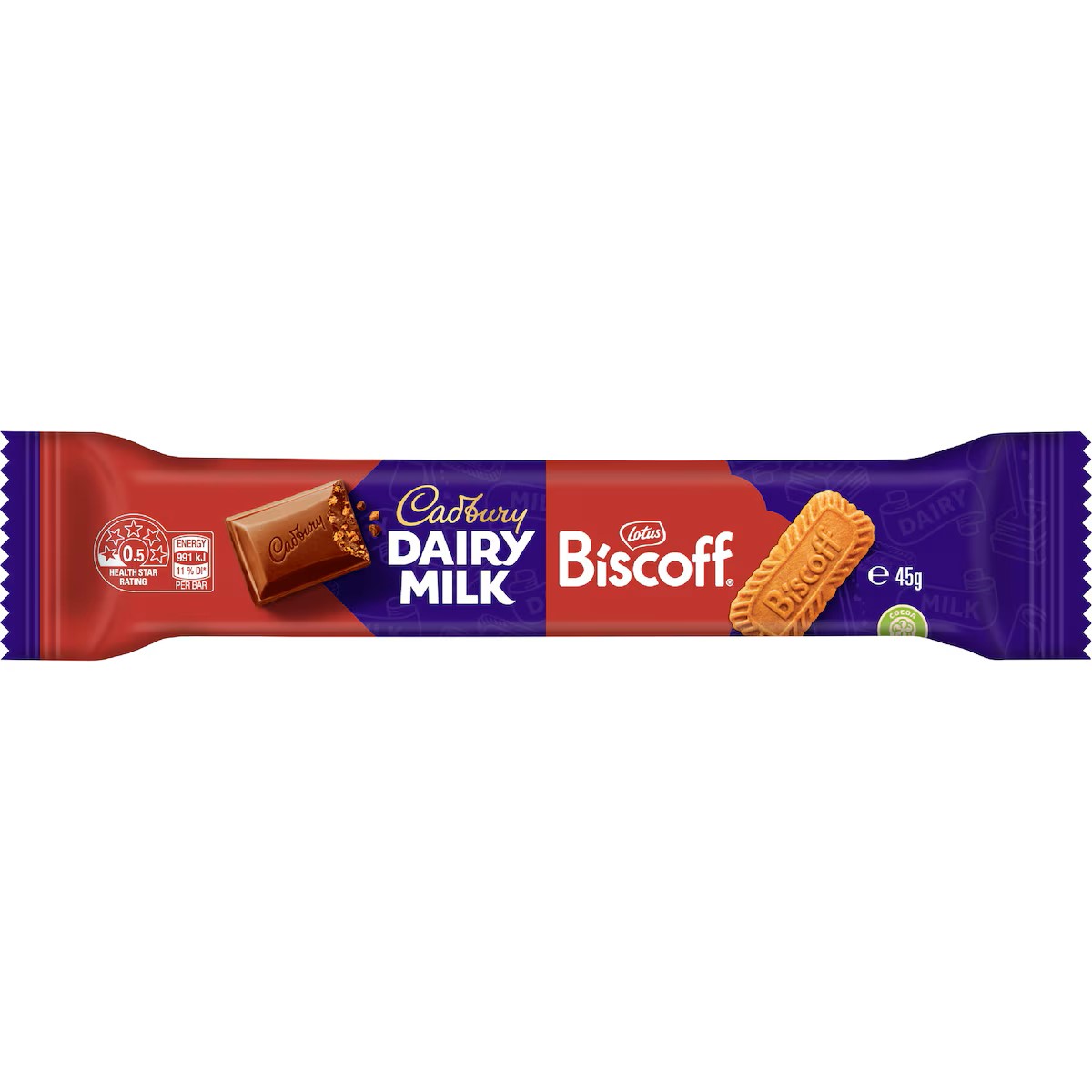 Cadbury Biscoff Chocolate Bar 45g