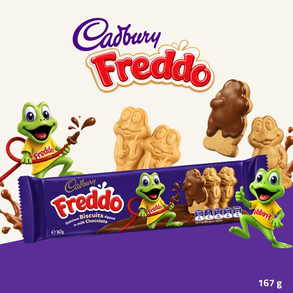 Cadbury Freddo Chocolate Dipped Biscuits 167g