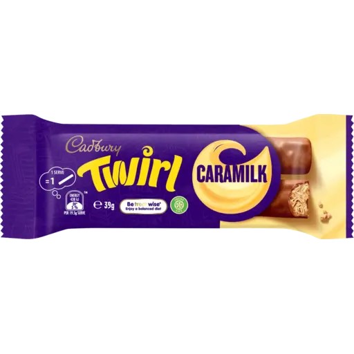 Cadbury Twirl Caramilk Chocolate Bar 39g