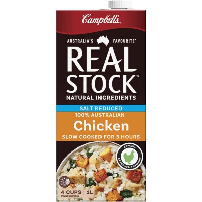 Campbell's Real Stock Salt Reduced Chicken Stock Liquid 1l