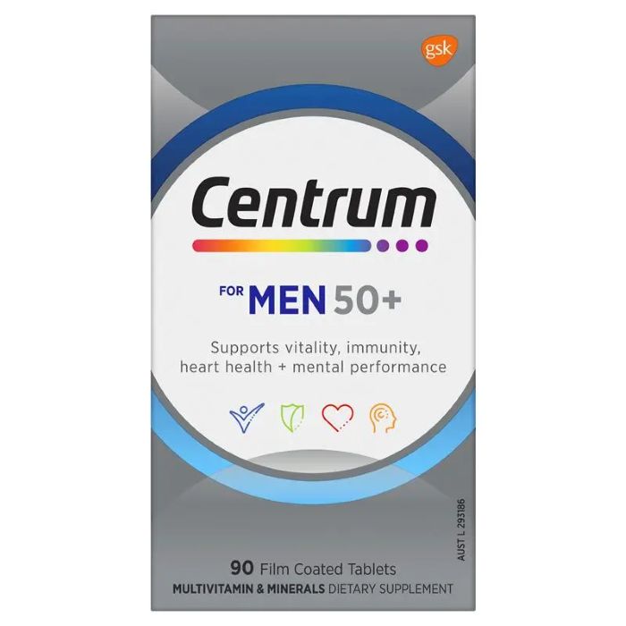 Centrum For Men Film Coated Tablets 90pk
