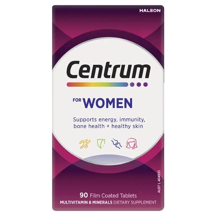 Centrum For Woman Film Coated Tablets 90pk