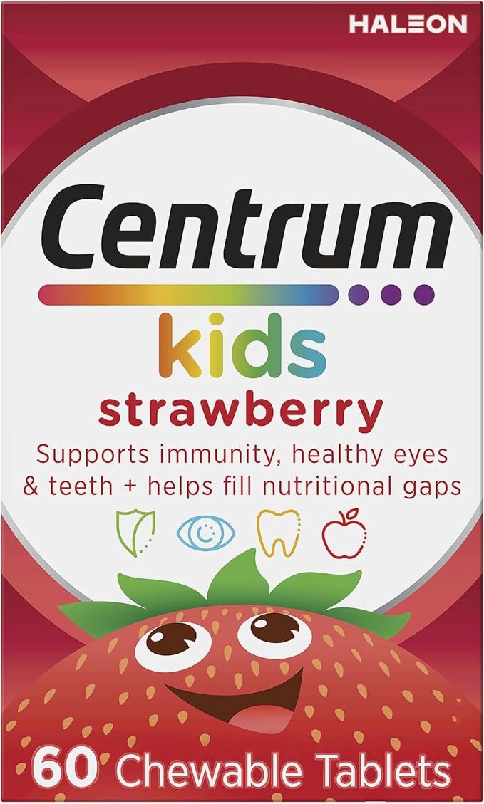 Centrum Kids Strawberry Multi Vitamin & Minerals Chewable Tablets 60pk