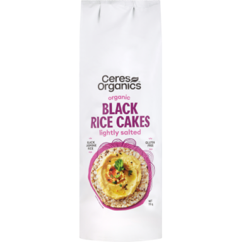 Ceres Organics Lightly Salted Black Rice Cakes 110g