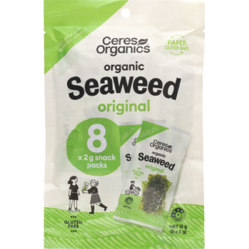 Ceres Organics Original Organic Seaweed Snack Pack 8 x 2g
