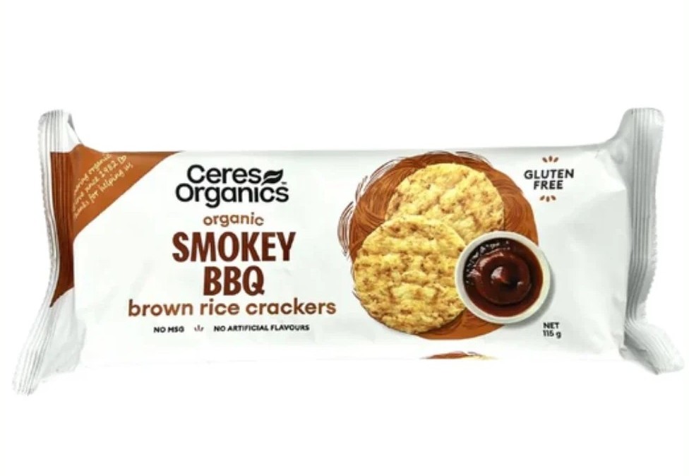 Ceres Organics Smokey BBQ Brown Rice Crackers 115g