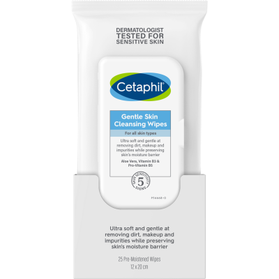 Cetaphil Gentle Skin Cleansing Wipes 25pk