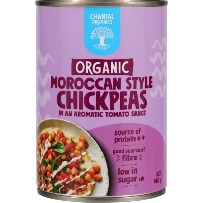 Chantal Organics Moroccan Style Chickpeas 400g