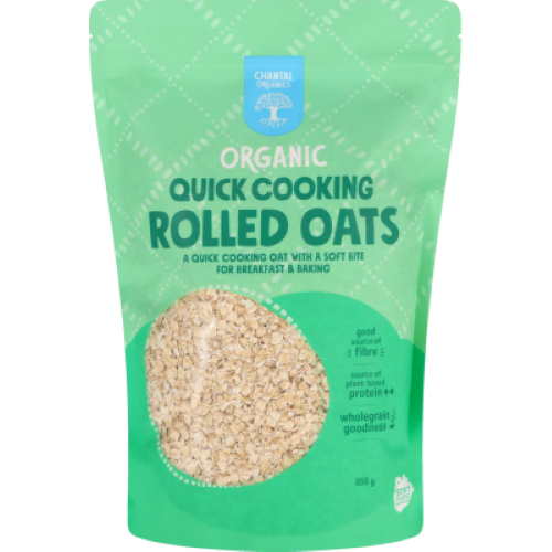 Chantal Organics Quick Cooking Rolled Oats 850g