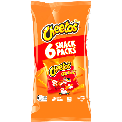 Cheetos Crunchy Cheese Flavoured Snacks Multipack 6 x 19g