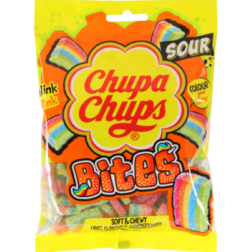 Chupa Chups Sour Bites Fruit Confectionery 150g