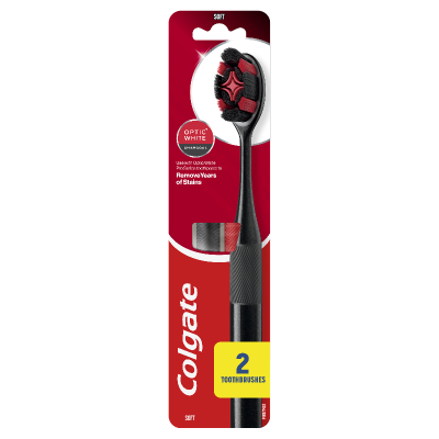 Colgate Optic White Pro Series Soft Toothbrush 2pk