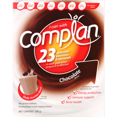 Complan Chocolate Formulated Meal Replacement 500g