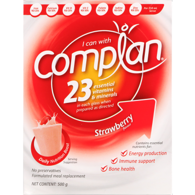 Complan Strawberry Formulated Meal Replacement 500g