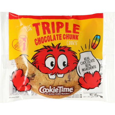 Cookie Time Triple Chocolate Chunk Cookie 85g