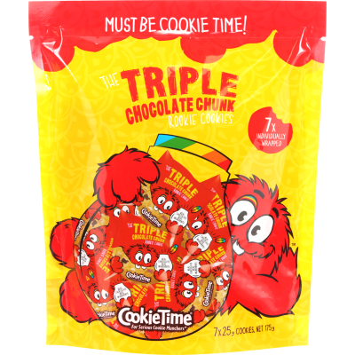 Cookie Time Triple Chocolate Chunk Cookies 7pk