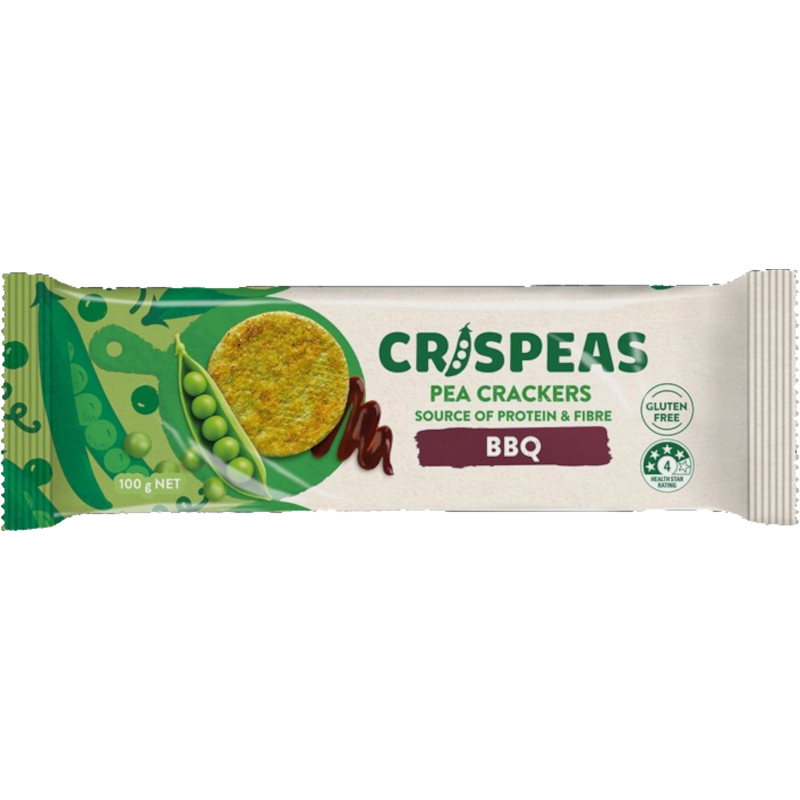 Crispeas BBQ Pea Crackers 100g
