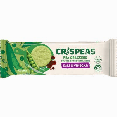 Crispeas Salt & Vinegar Pea Crackers 100g