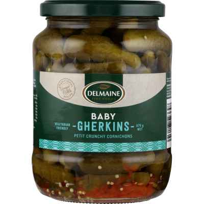 Delmaine Baby Gherkins 670g