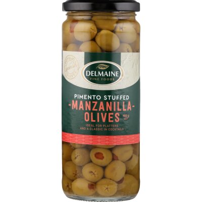 Delmaine Pimento Stuffed Manzanilla Olives 450g