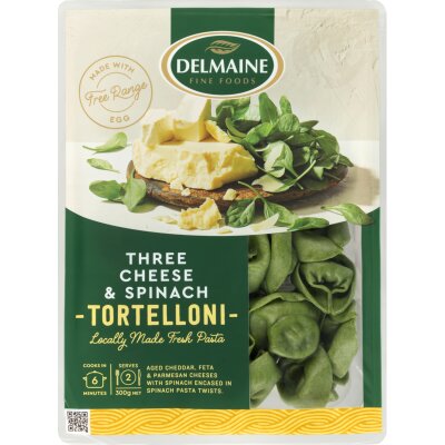 Delmaine Three Cheese & Spinach Tortellini 300g