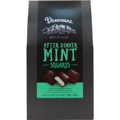Donovans After Dinner Mint Squares 180g