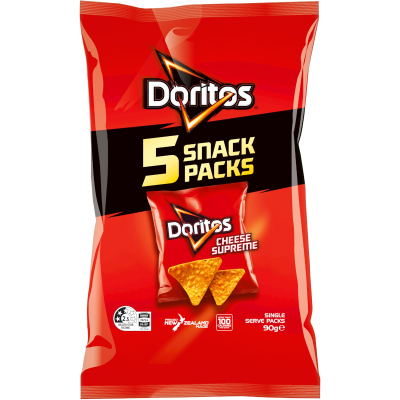 Doritos Cheese Supreme Corn Chips Multipack 5 x 18g