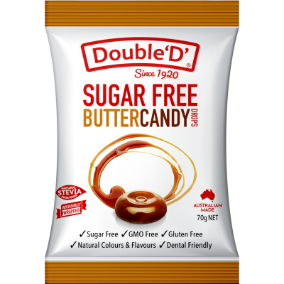 Double 'D' Sugar Free Butter Candy Drops 70g