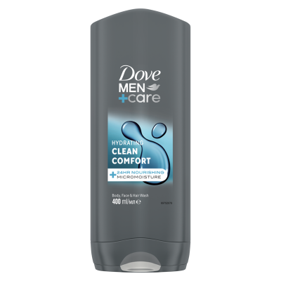Dove Men +Care Hydrating Clean Comfort Body Wash 400ml