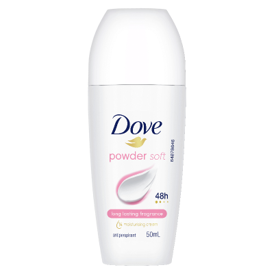 Dove Powder Soft 48Hr Antiperspirant Deodorant Roll On 50ml