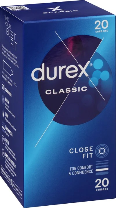 Durex Classic Condoms 20pk