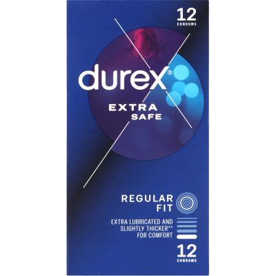 Durex Extra Safe Regular Fit Condoms 12pk