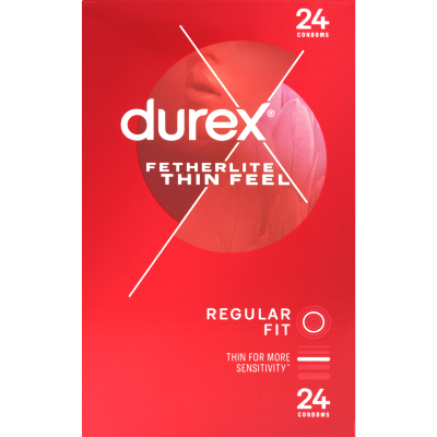 Durex Fetherlite Thin Feel Condoms 24pk
