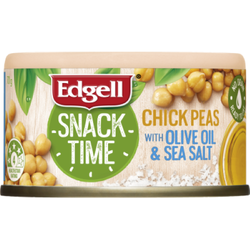 Edgell Snack Time Chickpeas With Olive Oil & Sea Salt 70g