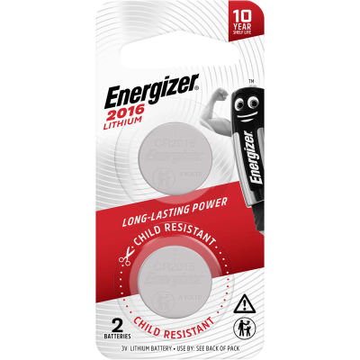 Energizer 2016 Lithium Battery 2pk