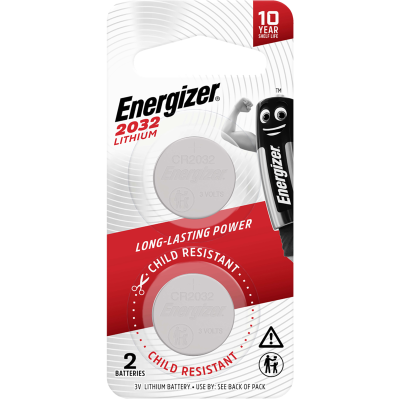 Energizer 2032 Lithium Coin Battery 2pk