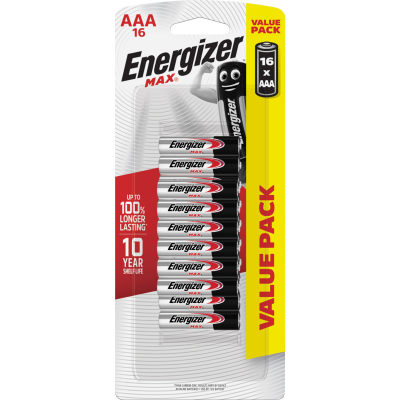 Energizer Max AAA Battery Value Pack 16pk