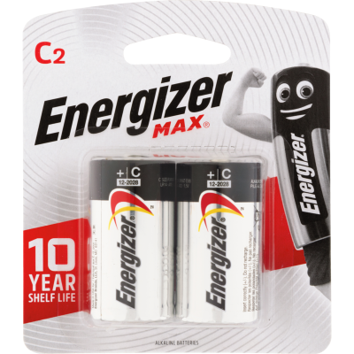 Energizer Max C Battery 2pk