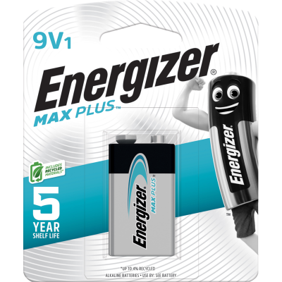 Energizer Max Plus 9V Battery 1pk