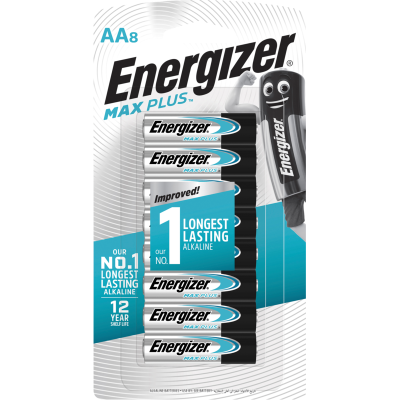 Energizer Max Plus Advanced AA Battery 8pk